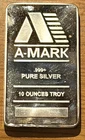10 Ounce Troy A-MARK .999 Pure Silver Bar