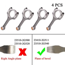 4pcs Connecting Rod Fit for 2011-2020 Kia Sorento Sportage Hyundai Sonata 2.4L