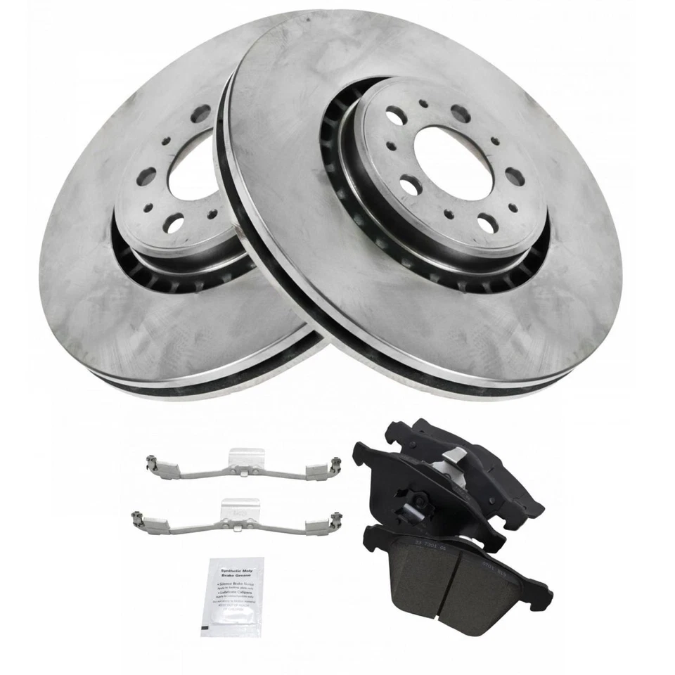 Kit de pastillas de freno delanteras y rotor TRQ rotor de freno para Volvo XC90 2003-2009 Foto 2 de 4