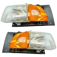 Dorman HD Solutions Headlight Assembly Set Fits 97-98 Ford 99-09 Sterling Truck