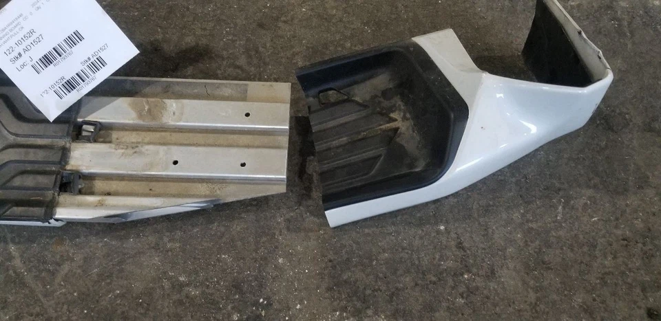 24 TOYOTA ARMADA FIXED RUNNING BOARD SIDE STEP RIGHT PASSENGER WHITE BLACK Foto 4 de 4