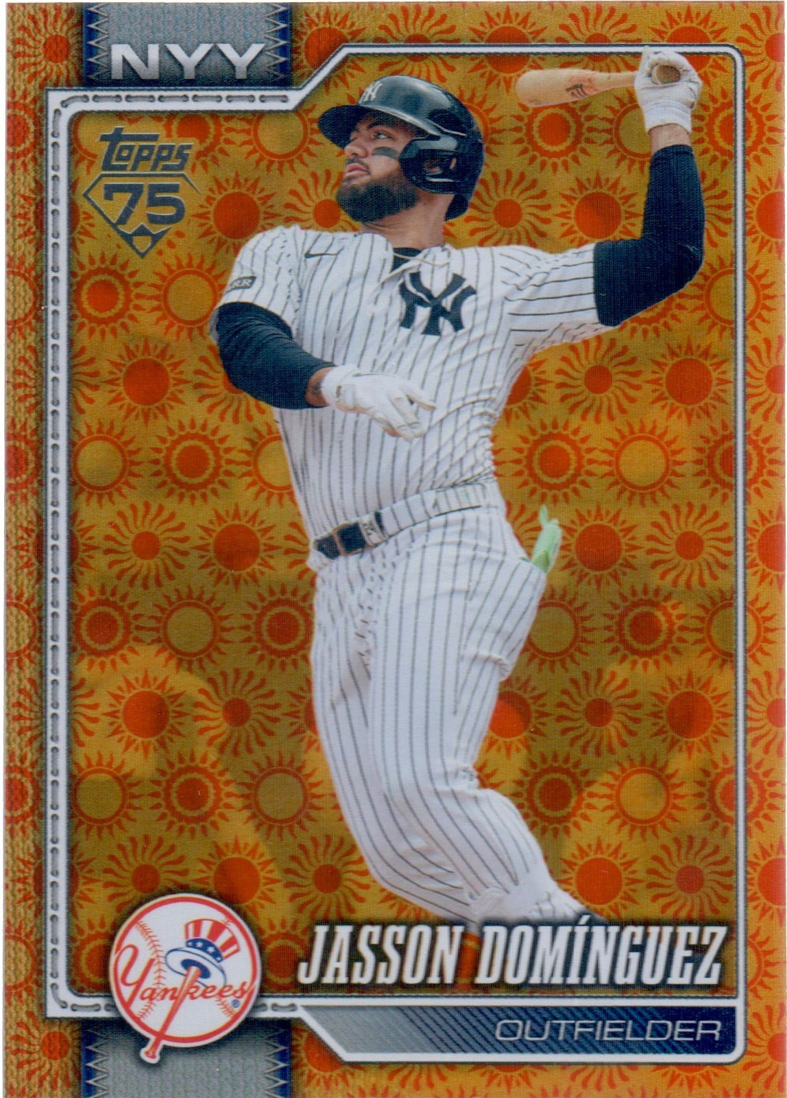 Jasson Dominguez 2026 Topps Series 2 Holiday Foil Parallel SP #533 Yankees