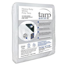 Kotap 15 x 30 Ft. Heavy-Duty Protection/Coverage Tarp, 15 x 30 Ft., White