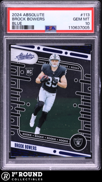 Brock Bowers Panini Absolute #113 Blue