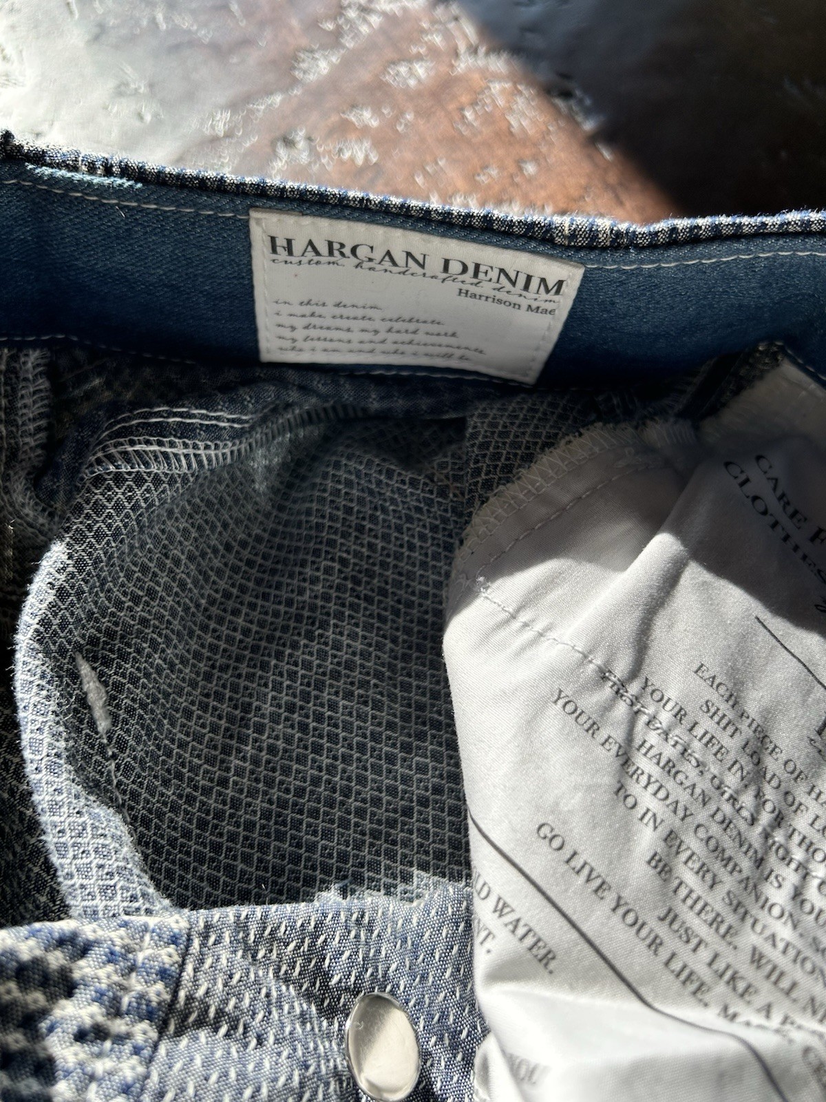 Hargan Denim Custom Patchwork Handcrafted Jeans W… - image 2