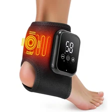Foot Ankle Vibration Massager 3-speed Infrared Hot Compress Therapy Pain Relief