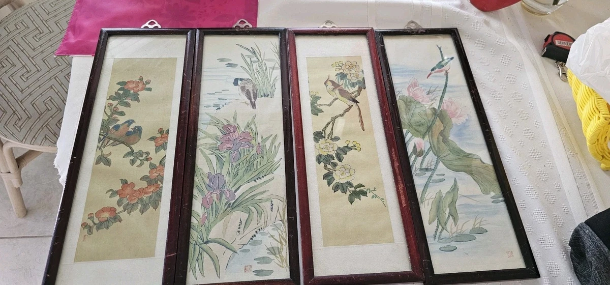 多色复古原创中国风绘画和卷轴| eBay