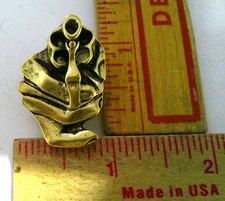 Gun in Hand pin vintage collectible old outlaw biker vest pinback memorabilia