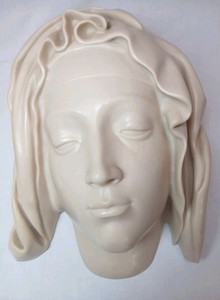 Metropolitan Museum Michaelangelo Pieta Head Of Virgin Mary 1982