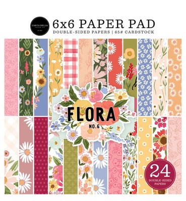 Carta Bella 6'' x 6'' Papierblock Flora Nr. 6 CBFRN316023