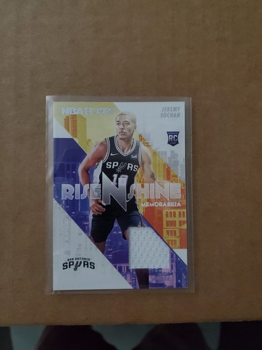 Jeremy Sochan #RS-JS 2022 Panini Hoops Rise N Shine Memorabilia card