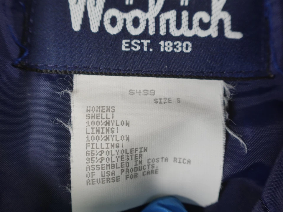 Chaqueta Woolrich Vintage Mujer Pequeña Verde Con Capucha Pullover Anorak Nylon Exterior Foto 3 de 4