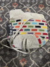 The Sak Dylan Backpack in Crochet, Dual Shoulder Straps, Prisma Tile Small