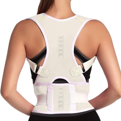 Thoracic Back Brace Posture Corrector- Magnetic Lumbar Back Support Belt-Back...