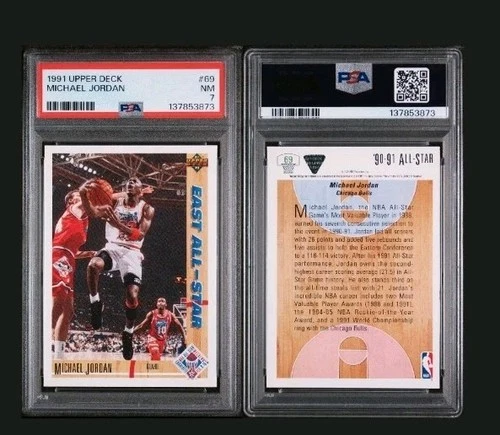 1991 Upper Deck Michael Jordan #69 PSA 7 NM-MT Near Mint Chicago Bulls Card