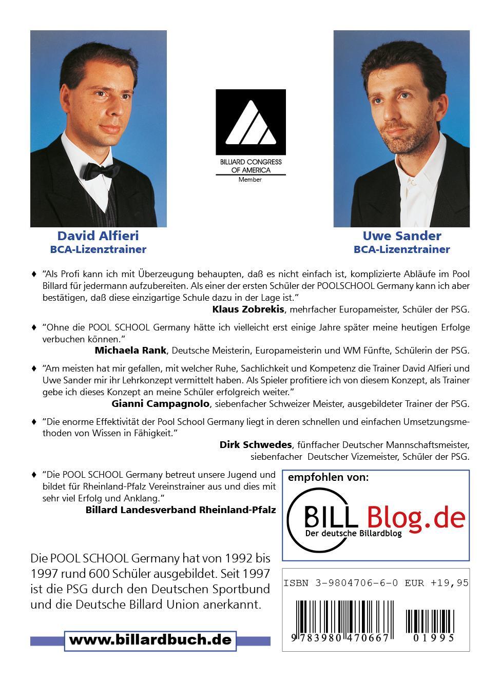 Thumbnail - Grundlagen Des Poolbillard 1 David Alfieri 9783980470667