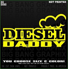 Diesel Vinyl Decal Sticker Auto Semi Mechanic Heavy Duty Equipment Occupation