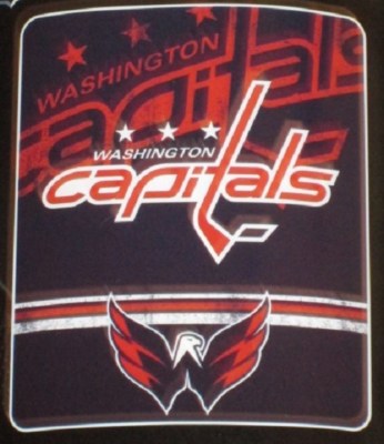 New Washington Capitals Fleece Throw Gift Blanket Nhl Hockey Wings Logo Puck Nip Donnadivat Com