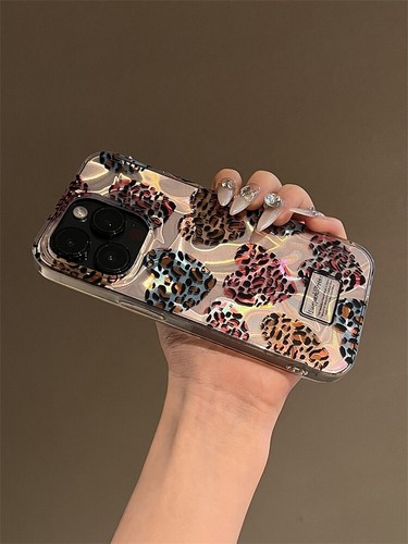 Leopard leopard print Herzform Für iPhone 12 13 14 15 16 Case Hülle Schutzhülle - 第 3/12 張圖片