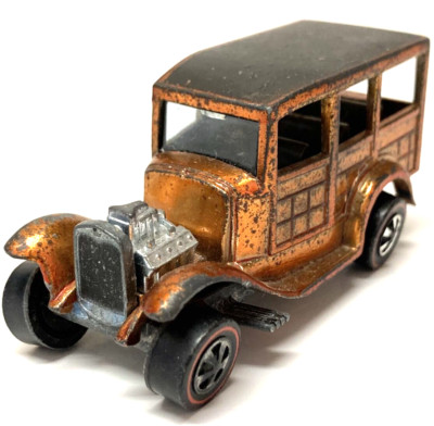 Hot Wheels Redline Classic 31 Ford Woody 1968 Orange Made in United States
