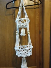 2 Plant Crochet Hanger