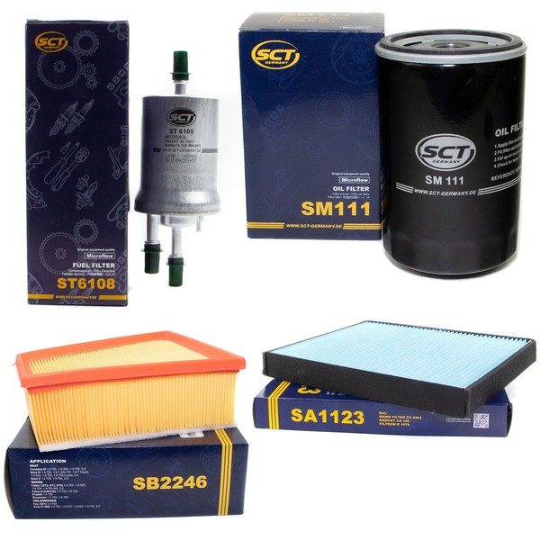 Filter Set SCT Kraftstoff- ÖL- Luft- Innenraum- FüR Seat Cordoba Skoda VW Polo-image