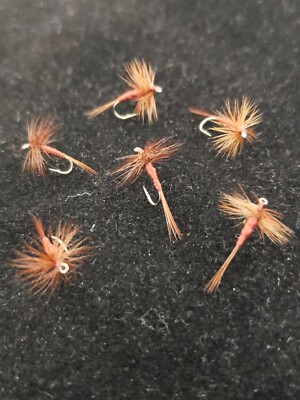 TROUT DRY FLY MIDGE BROWN # 22 CUSTOM TIED FRONTIER FLY COMPANY 