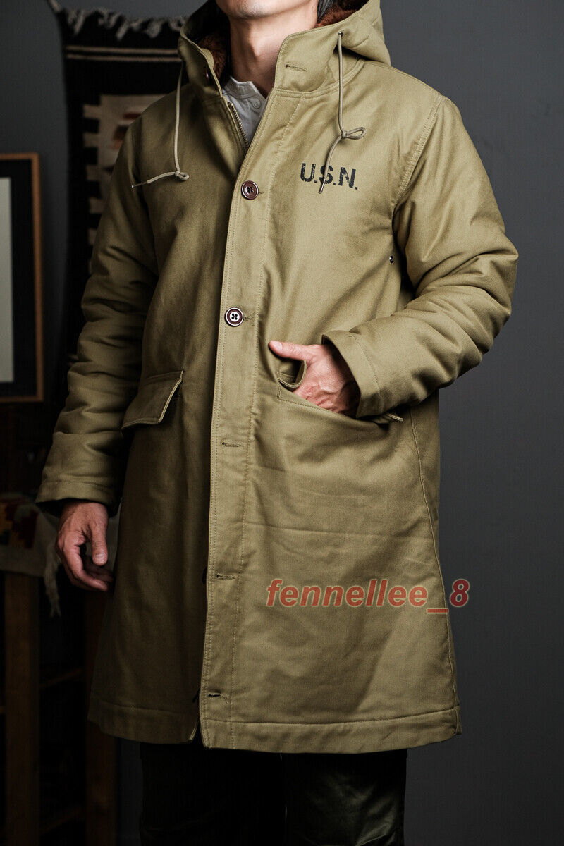 Simons Men's US Navy N-2 Winter PARKA Coat Military Heavy Duty N-1