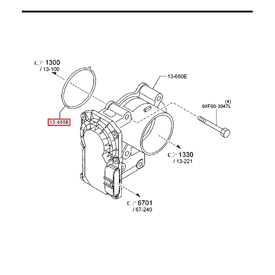 Mazda Genuine Throttle Body Gasket PE01-13-655 Fits CX-5 CX-30 Mazda3 MX-5 Miata Foto 2 de 4