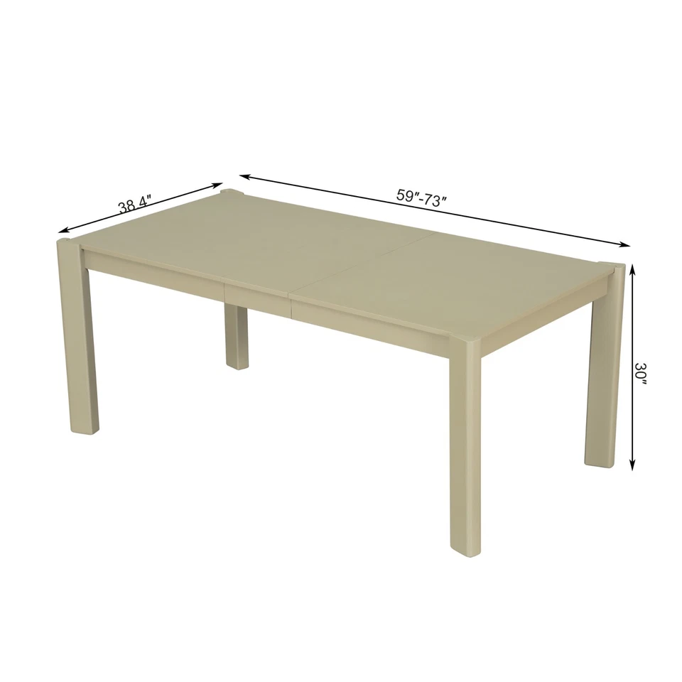 Expandable modern walnut wood dining table for farmhouses - Image 2 of 4