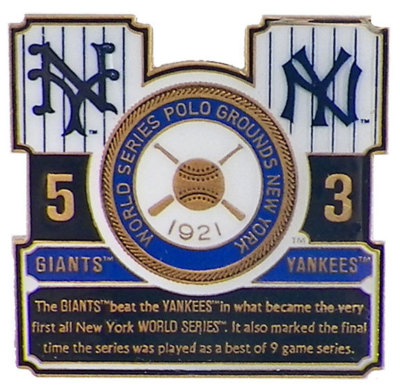 1921 World Series Commemorative Pin - Giants vs. Yankees - Limited Edition 1,000