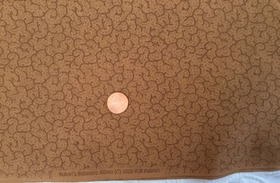 RJR FABRICS - ROBERT'S BALTIMORE ALBUM-cinnamon brown (2005) 35-1/2” x 44” - Image 3 of 3