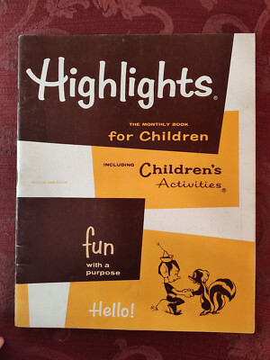 Rare HIGHLIGHTS Children's magazine October 1975 Stories Activities Puzzles!