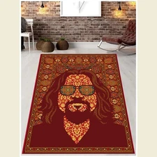 Big Lebowski Rug, The Dude Rug, Movie Memorabilia, Retro Home Decor, Luxury Rug