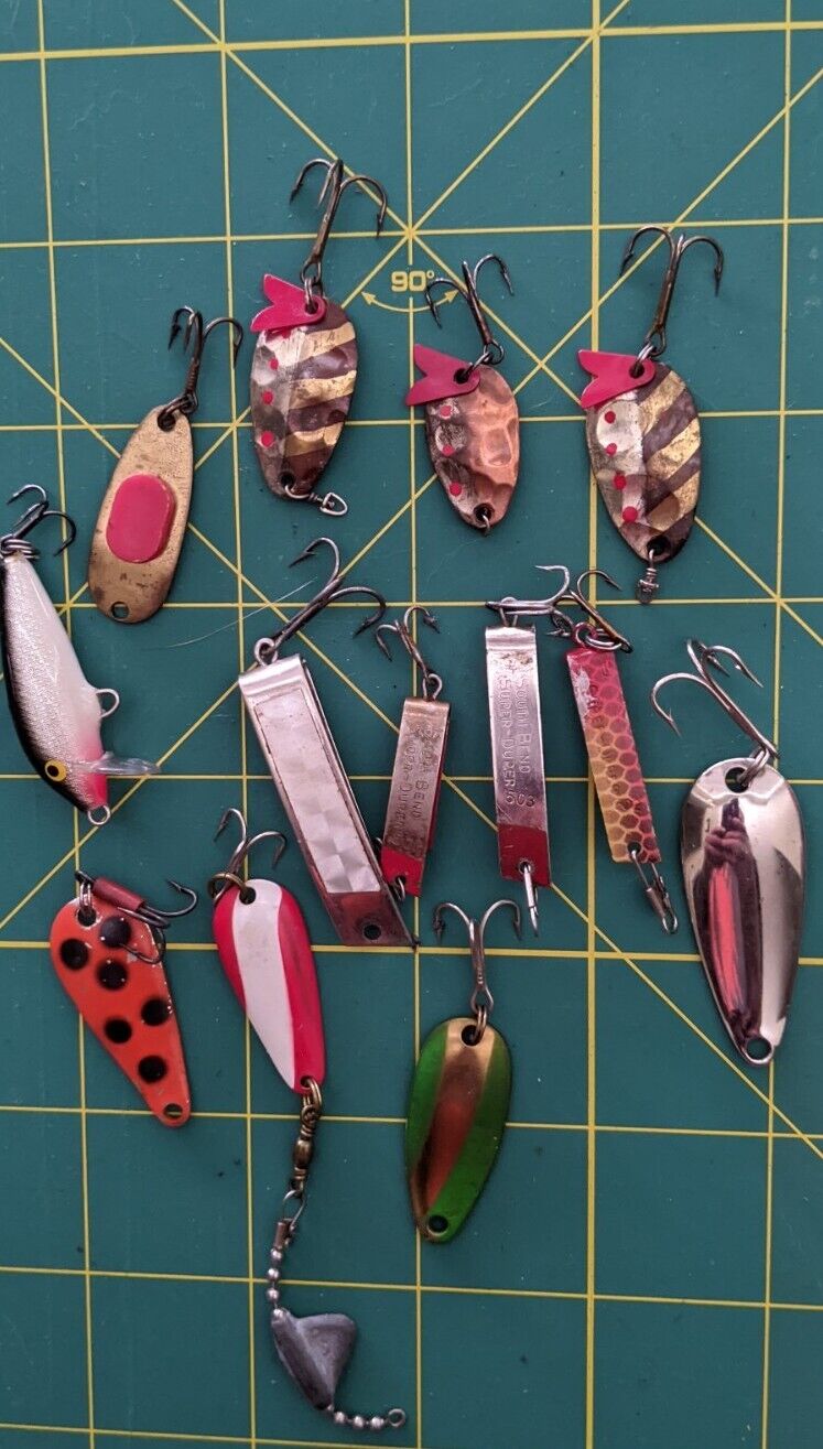 Vintage Fishing Lure Lot EGB Super Duper Rapala Spoons eBay