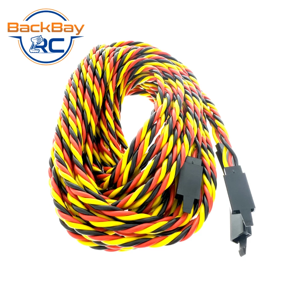 BackBayRC - 72in 20awg Universal (JR Futaba Compatible) Servo Extensions w/ Clip - Image 2 of 3