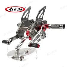 CNC Rearsets Footrest Foot Pegs For Kawasaki Z125 Pro 2016 - 2023 2017 2018 2019