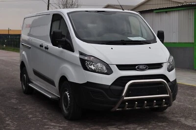 LTSAUTO FORD TRANSIT TOURNEO CUSTOM CHROME AXLE NUDGE A-BAR BULL BAR 2012 ONWARDS