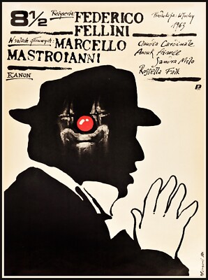 11434.Decoration Poster.Room interior.Home Wall art.Fellini 81/2 retro movie