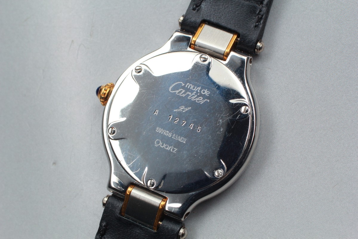 Cartier Must 21 Quartz 27mm Two-Tone Roman Dial Swiss Made Ladies