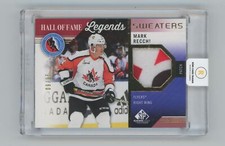 2021-22 SP Game Used HOF Legends Sweaters Patch Mark Recchi 09/35 #HOF-MR Boston
