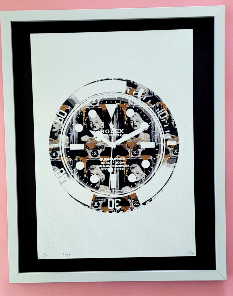コレクション death nyc DEATH NYC Hand Signed LARGE Print Framed 16x20in COA ROLEX WATCH