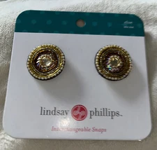 lindsay Phillips interchangable snaps Elise Beaded Round One Size