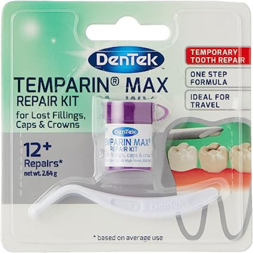 DenTek Strong Teeth Tooth Repair Permanent Dental Cement Cavity Filling