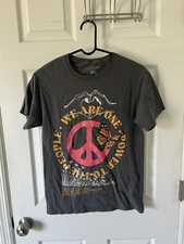 Pacsun Womens T Shirt We Are One Power To The People Gray Size Small