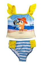 NWT Disney BLUEY Swimsuit Tankini Swim Set Bikini Toddler Girls 2T 3T 4T 5T