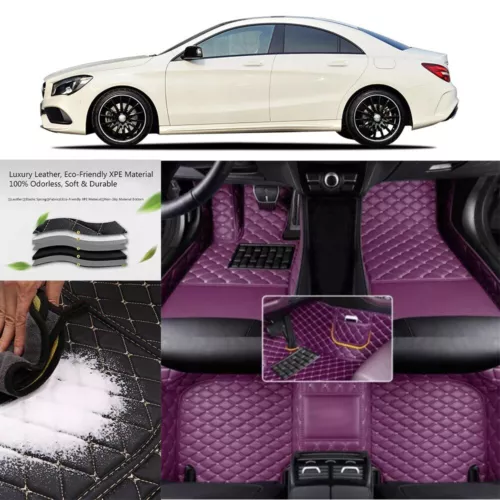 For Alfa Romeo Auto Car Floor Mats All models Front Rear Carpets Set Waterproof - Foto 20 di 28
