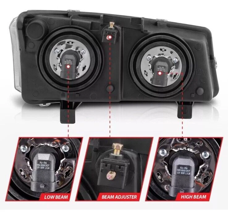 Anzo 111009 Black Euro Headlights for 2007 Chevy Silverado 1500 Classic - Image 2 of 4