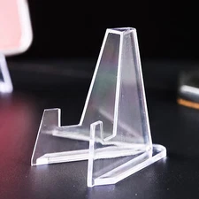 10PC Clear Acrylic Trading Card Stands for Coins Sports Cards Display Holder