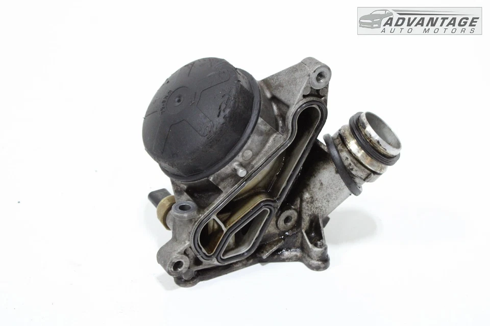 2011-2013 BMW 535I F10 xDRIVE V6 ENGINE MOTOR OIL COOLER FILTER HOUSING BOX OEM - Image 3 of 4